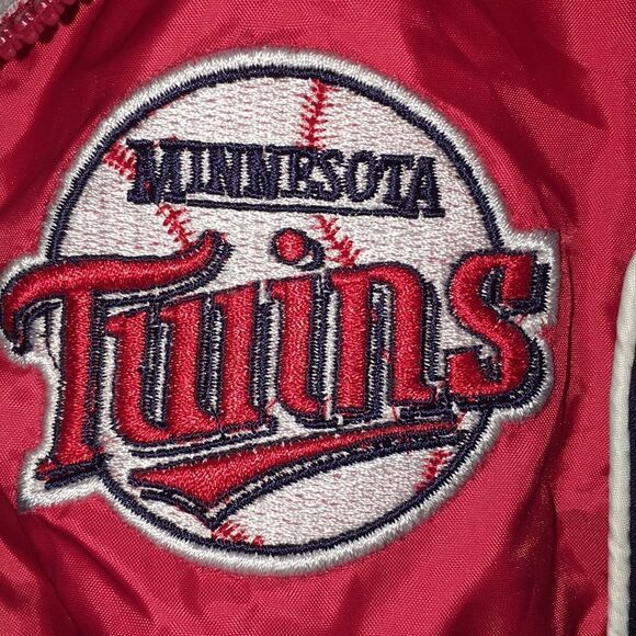 Kids youth Minnesota Twins vintage zipper child warm up baseball jacket 7 - Picture 2 of 3